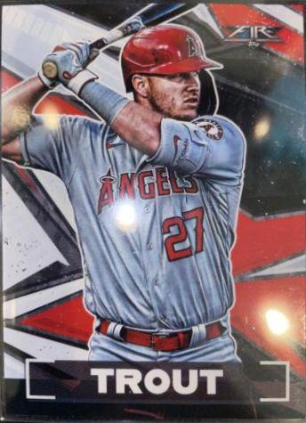 Mike Trout #1 Baseball Cards 2021 Topps Fire
