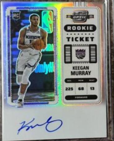Keegan Murray #6 Basketball Cards 2023 Panini Contenders Autograph