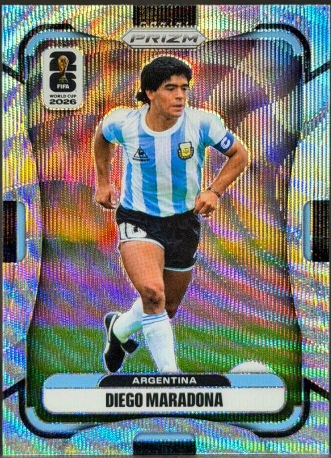 Diego Maradona [Wave] #21 Prices | 2026 Panini Prizm FIFA | Soccer