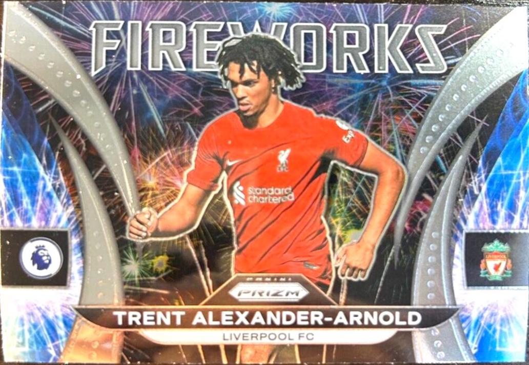 Trent Alexander Arnold #33 Soccer Cards 2022 Panini Prizm Premier League Fireworks