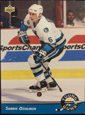 Sandis Ozolinsh #568 Hockey Cards 1992 Upper Deck
