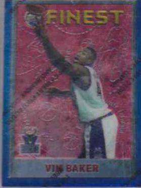 Vin Baker Refractor w Coating #20 Basketball Cards 1995 Finest