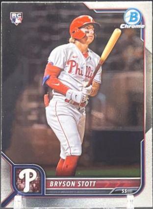 Bryson Stott #93 Baseball Cards 2022 Bowman Chrome