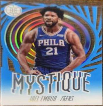 Joel Embiid #5 Basketball Cards 2019 Panini Illusions Mystique