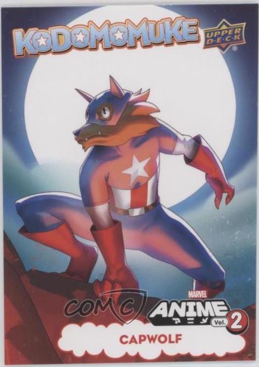 Capwolf #K-30 Marvel 2023 Upper Deck Anime Volume 2 Kodomomuke