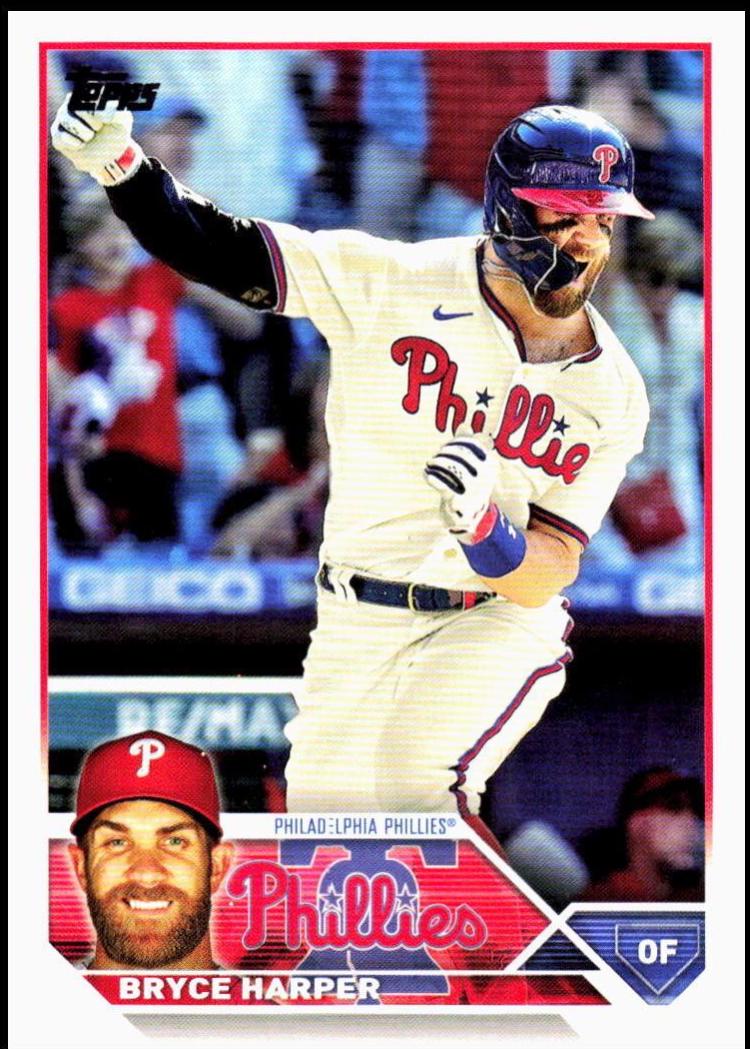 Bryce Harper #3 Baseball Cards 2023 Topps