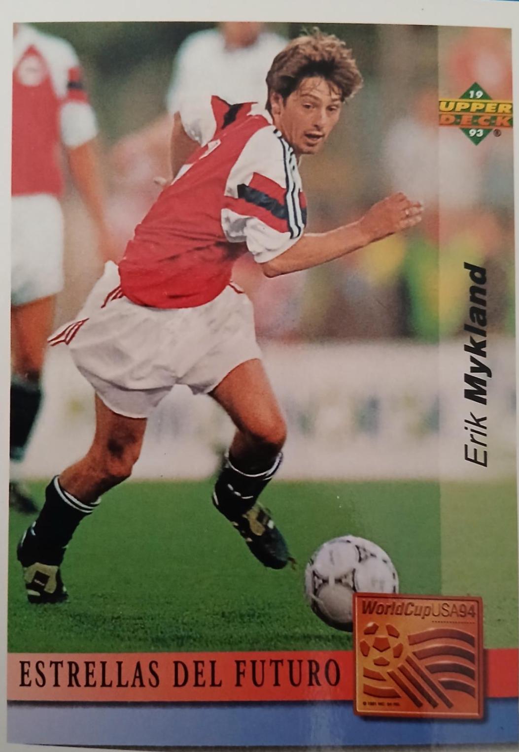 Erik Mykland #163 1993 Upper Deck World Cup Preview Adams Gum Soccer