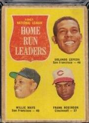 NL Home Run Leaders #54 Baseball Cards 1962 Venezuela Topps
