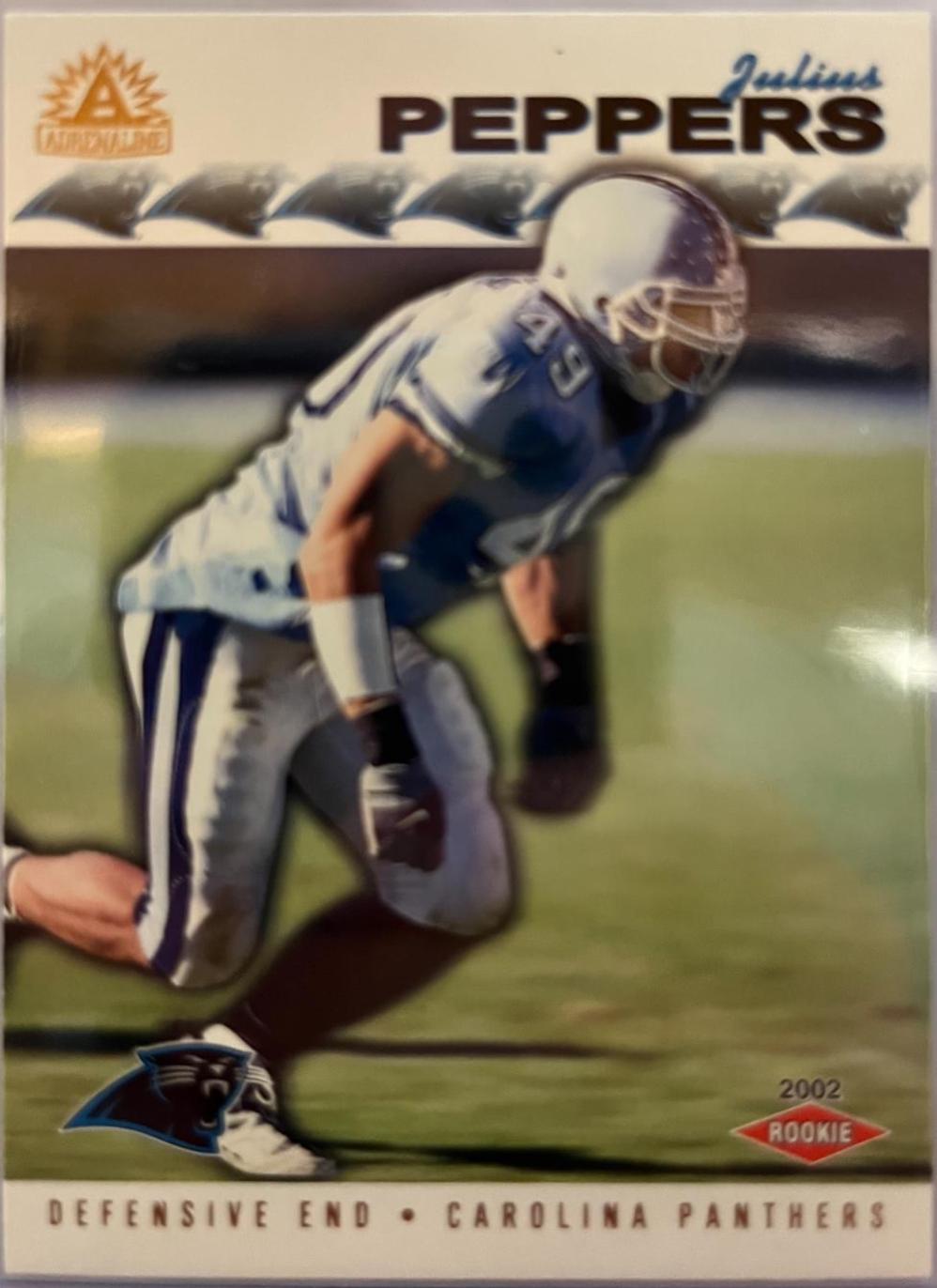 Julius Peppers #42 Football Cards 2002 Pacific Adrenaline