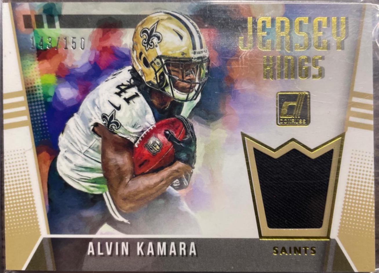 Alvin Kamara #25 Football Cards 2018 Donruss Jersey Kings