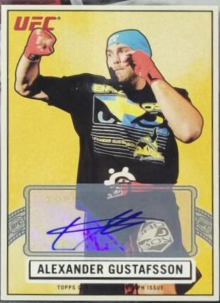 Alexander Gustafsson #AOS-AG Ufc Cards 2013 Topps UFC Bloodlines Octagon Side Autographs