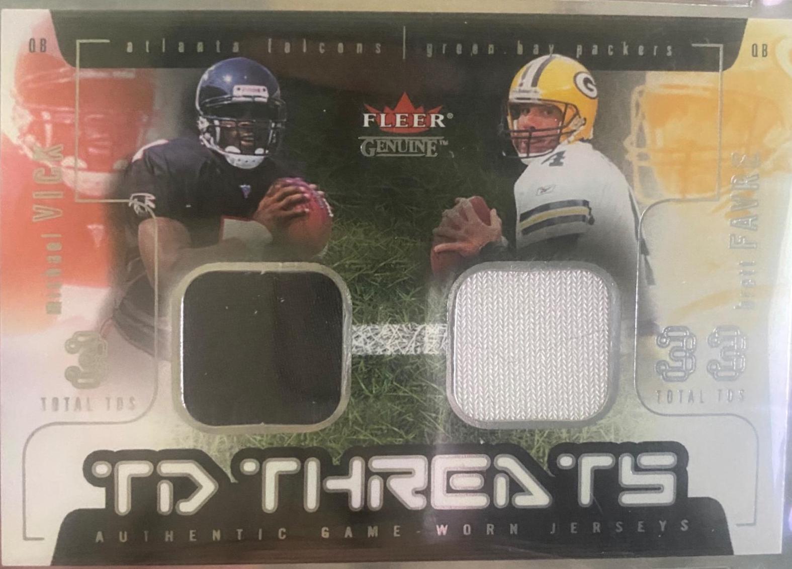 VICK/FAVRE #11 Football Cards 2002 Fleer Genuine