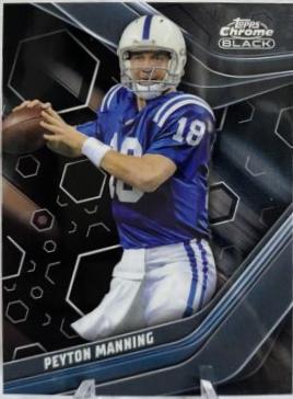 Peyton Manning [Black Refractor] #123