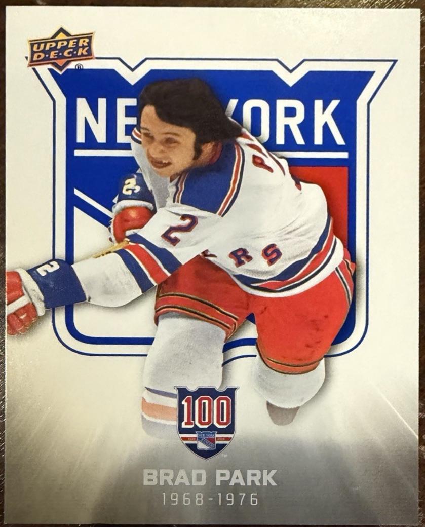 Brad Park #14 2025-26 Upper Deck New York Rangers Centennial Hockey