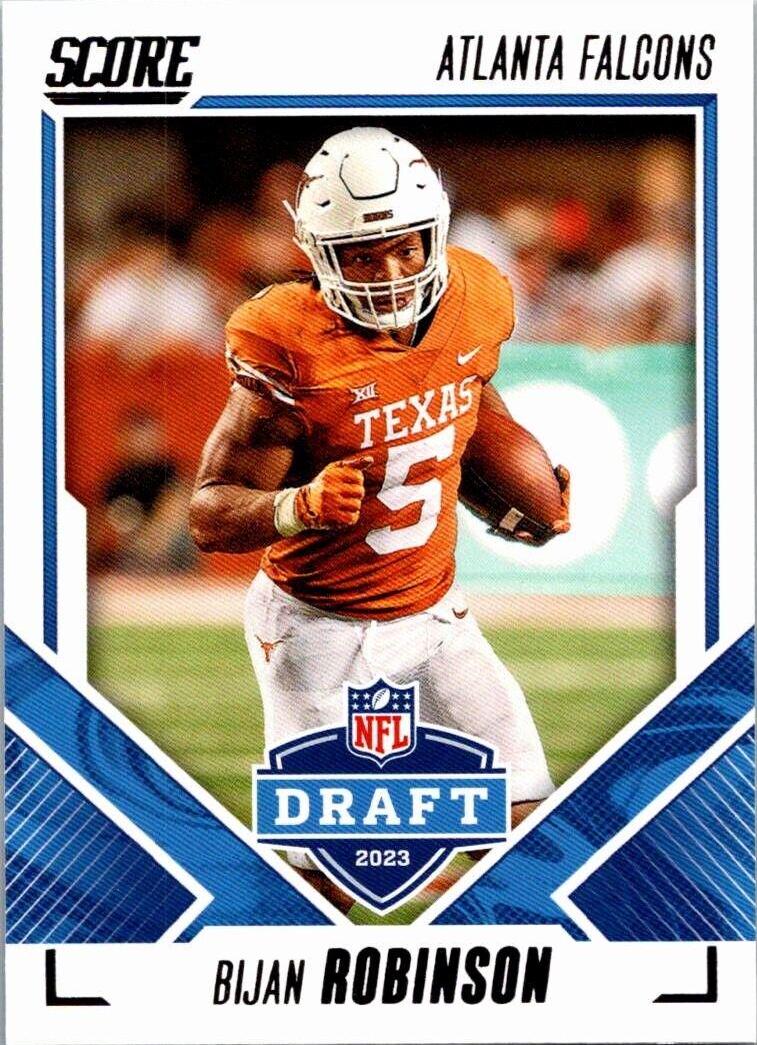 Bijan Robinson #1 Football Cards 2023 Panini Score NFL Draft