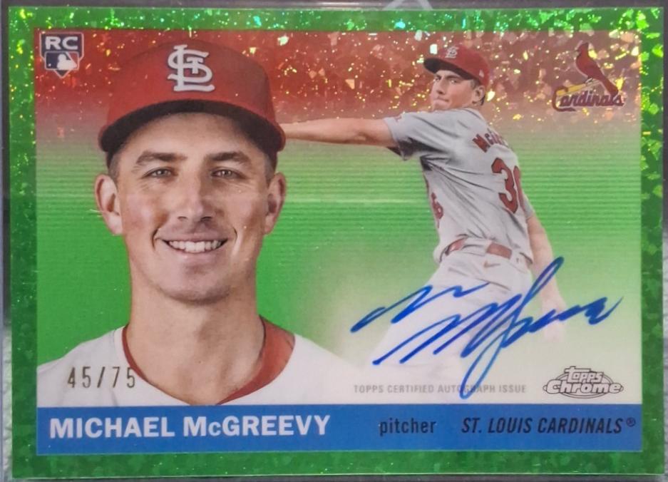 Michael McGreevy #CPA-MMC 2025 Topps Chrome Platinum Autograph Baseball