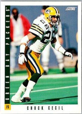Chuck Cecil #183 Football Cards 1993 Panini Score