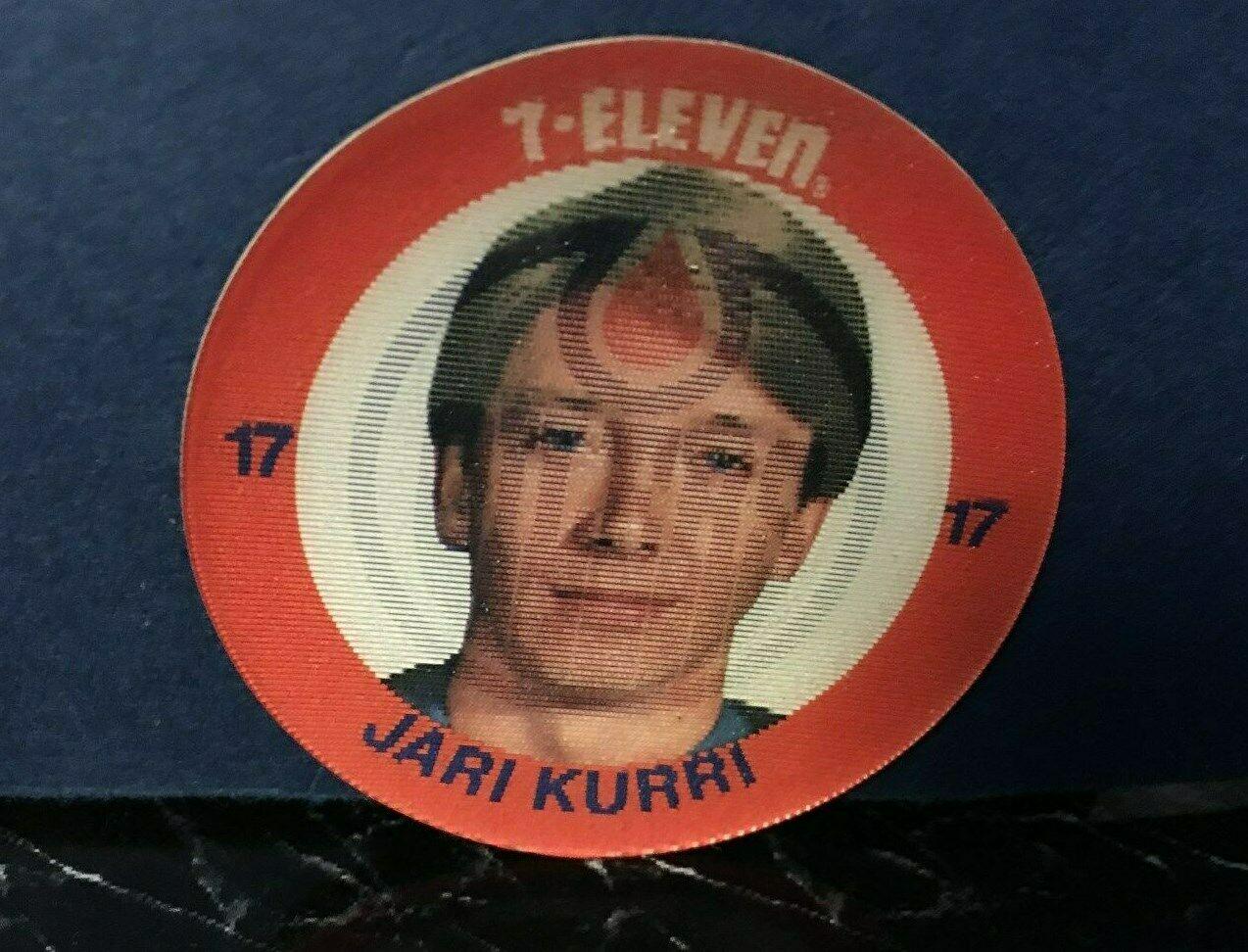 Jari Kurri Hockey Cards 1984 7-Eleven Discs