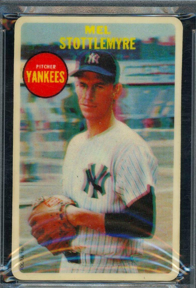 Mel Stottlemyre Baseball Cards 1968 Topps 3D