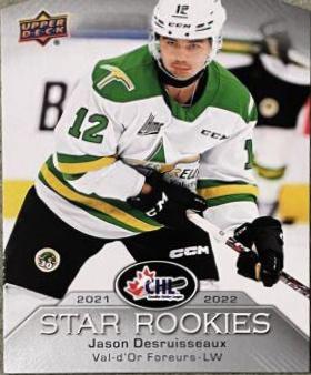 Jason Desruisseaux #CSR-28 Hockey Cards 2022 Upper Deck CHL 2021-22 Star Rookies