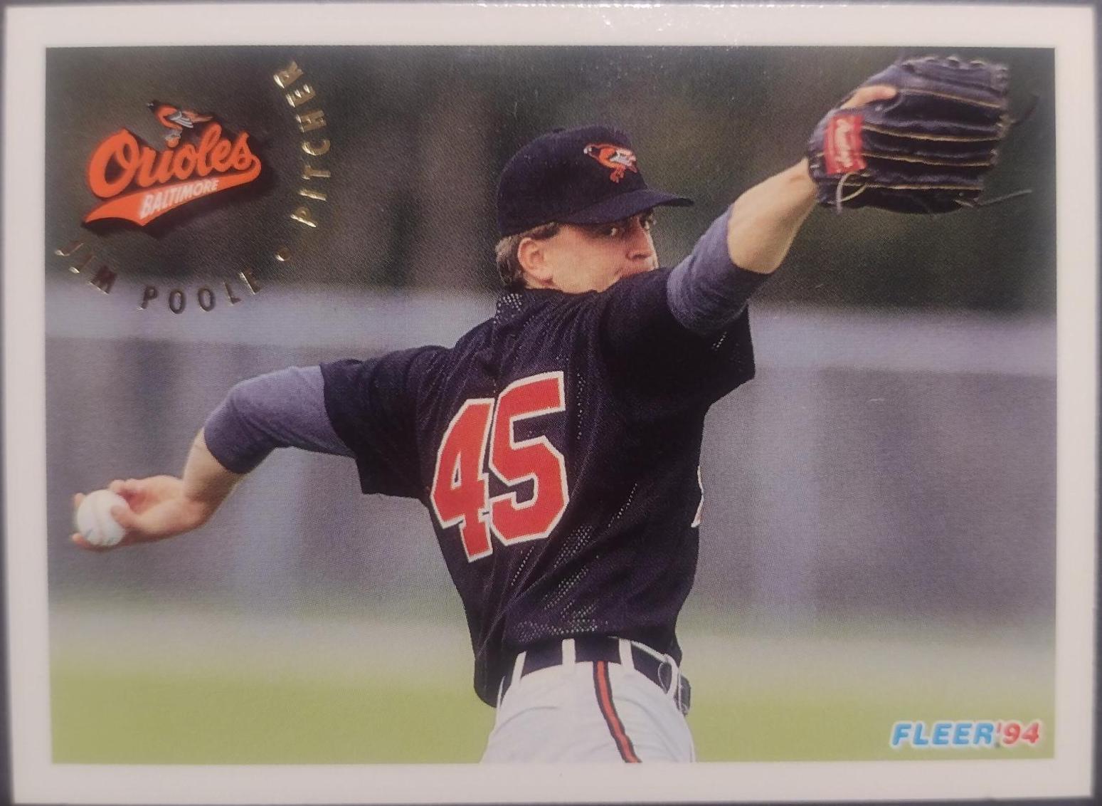 Jim Poole #16 Baseball Cards 1994 Fleer