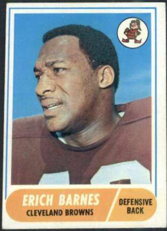 Erich Barnes #102 Football Cards 1968 Topps