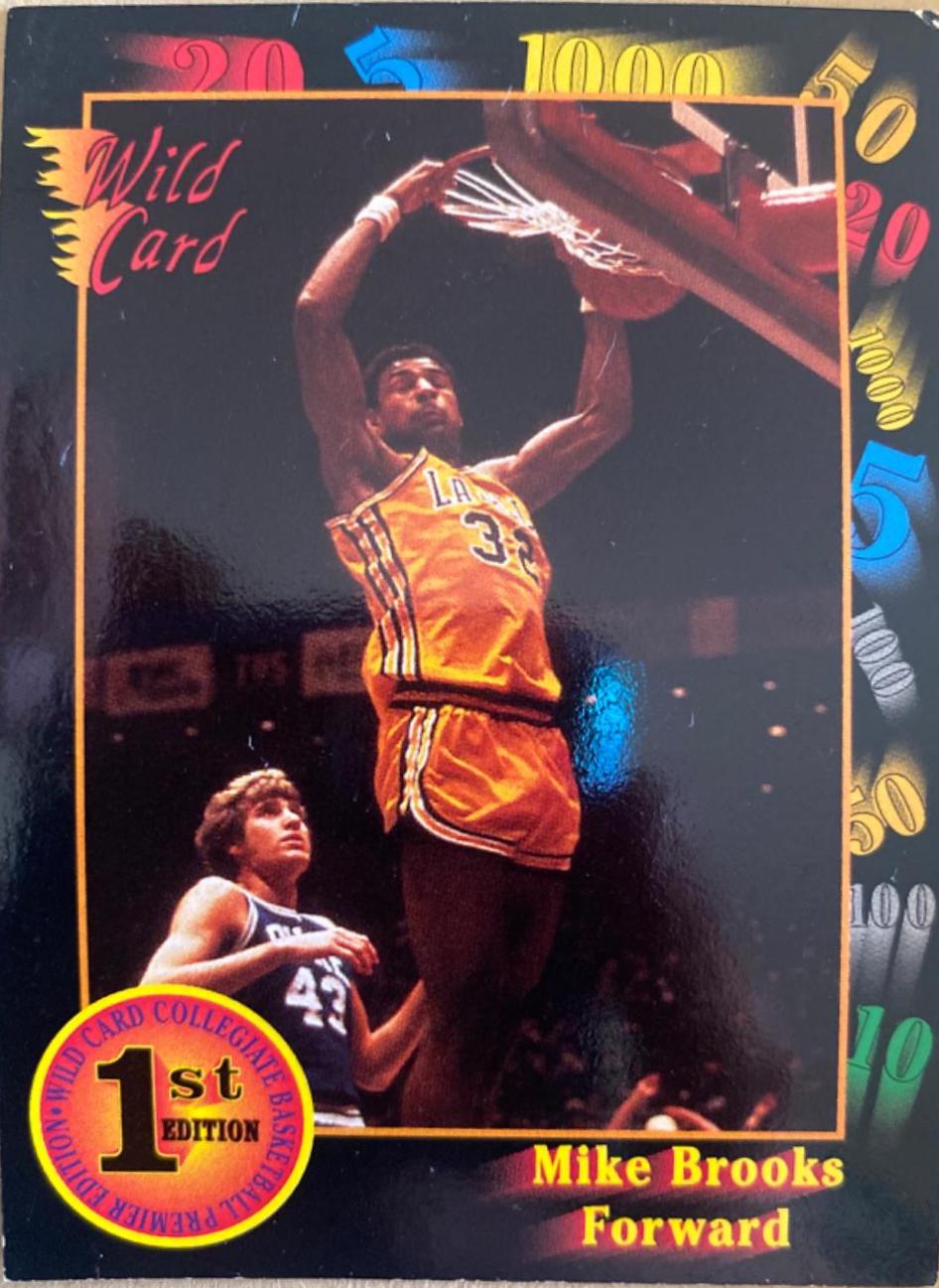 Mike Brooks #91 Basketball Cards 1991 Wild Card
