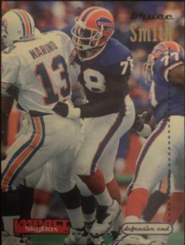 Bruce Smith #19 Football Cards 1996 Skybox Impact