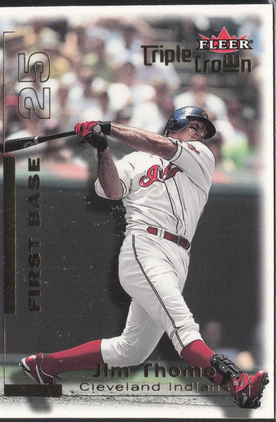 Jim Thome #35 Baseball Cards 2001 Fleer Triple Crown