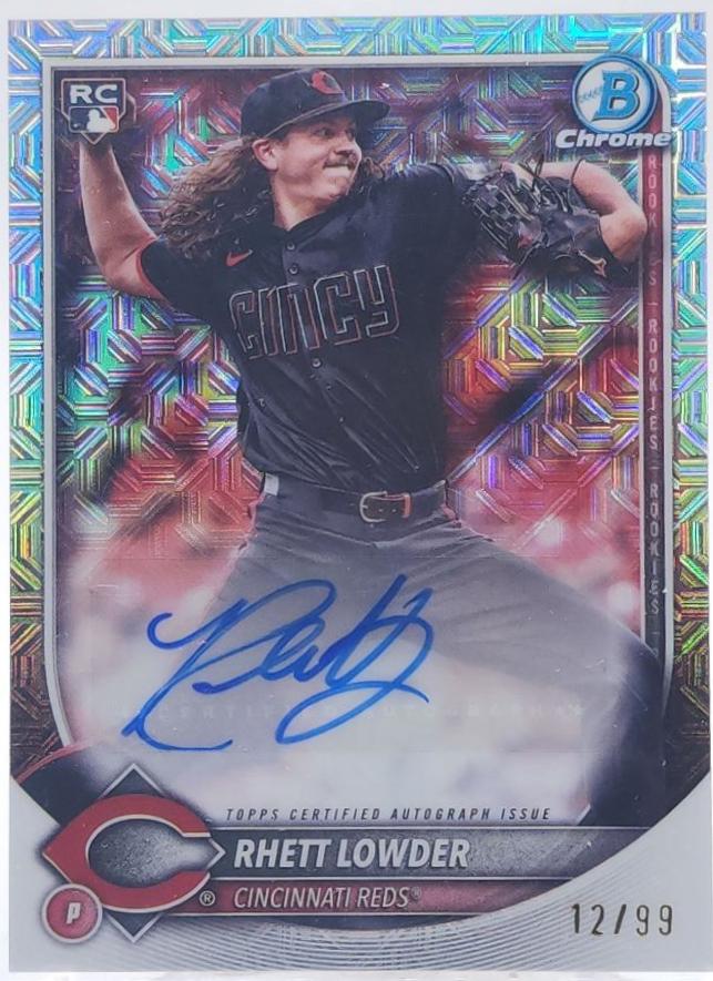 Rhett Lowder #CRA-RL 2025 Bowman Chrome Rookie Autograph Baseball