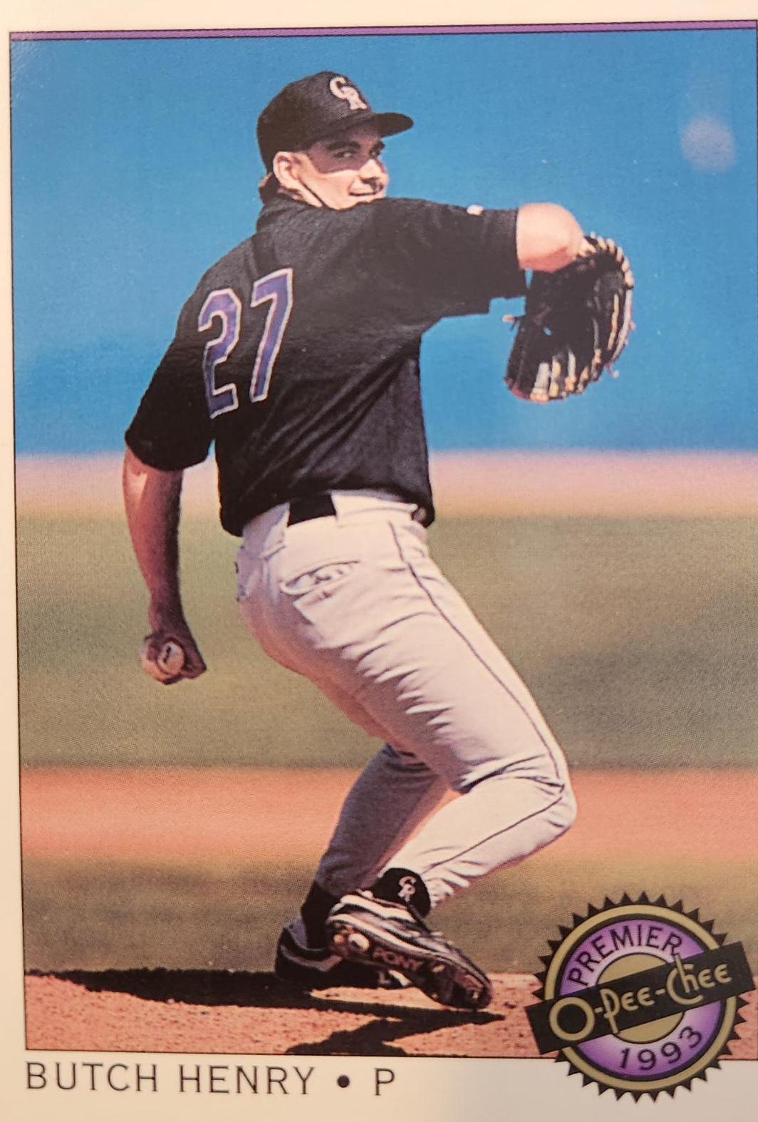 Butch henry #30 Baseball Cards 1993 O Pee Chee Premier