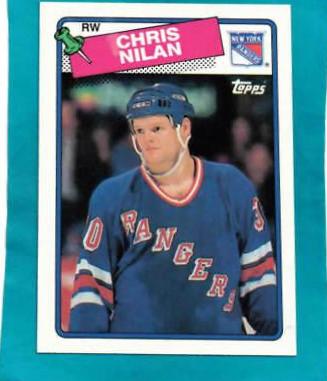 Chris Nilan #31 Hockey Cards 1988 Topps