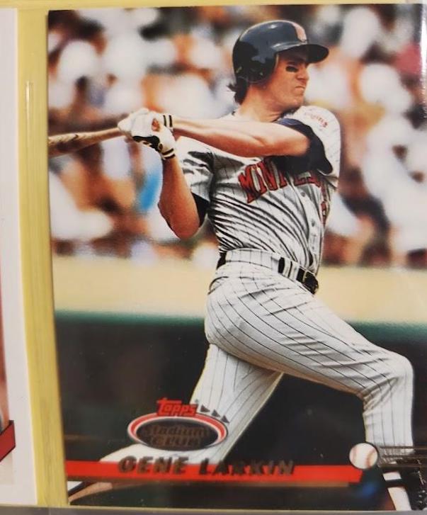 Gene Larkin #42 Baseball Cards 1993 Stadium Club 1st Day Production