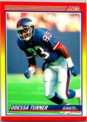 Odessa Turner #273 Football Cards 1990 Panini Score