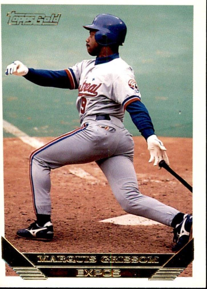 Marquis Grissom #15 Baseball Cards 1993 Topps Gold