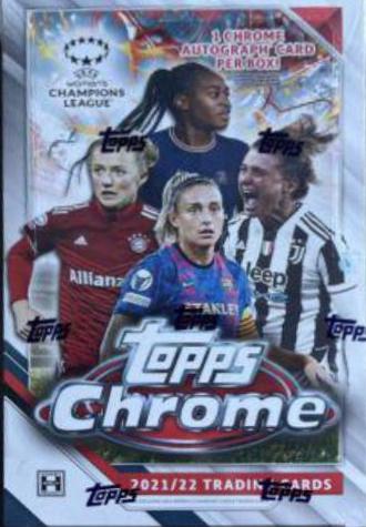 Hobby Box Soccer Cards 2021 Topps Chrome UEFA Women’s Champions League
