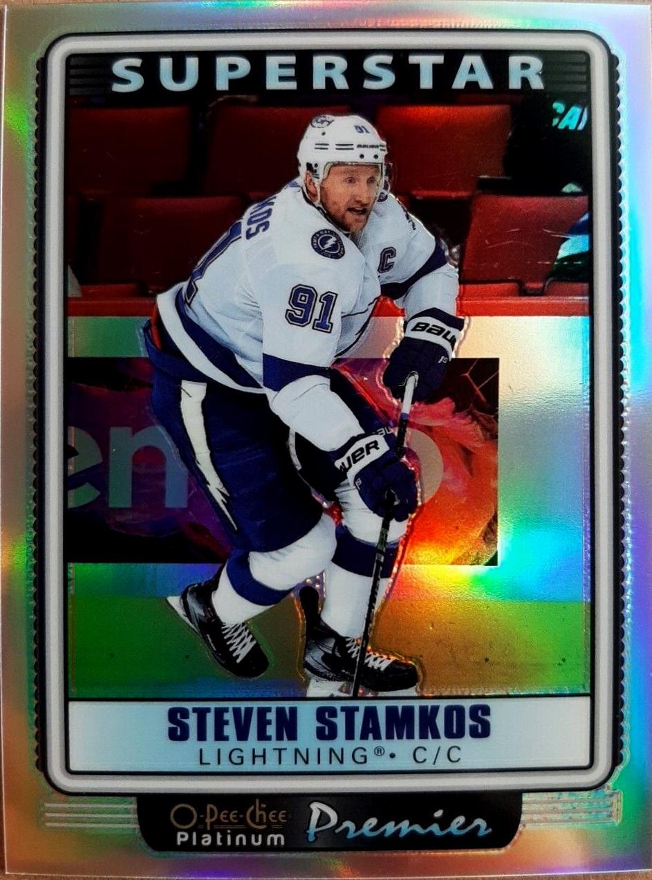 Steven Stamkos #OP28 Hockey Cards 2021 O-Pee-Chee Platinum Premier