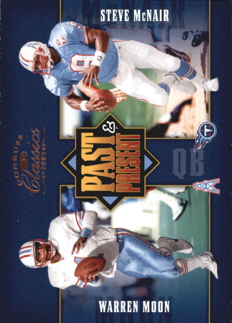 Warren Moon/Steve McNair #PP-13 Football Cards 2005 Panini Donruss Classics Past & Present