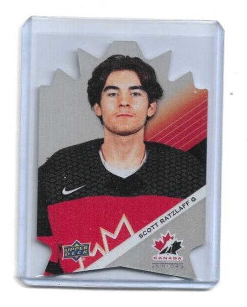 Scott Ratzlaff #TC-11 Hockey Cards 2024 Upper Deck Team Canada Juniors Logo Metal Die-Cut