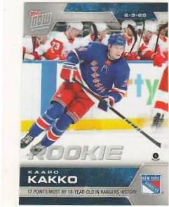 Kaapo Kakko #161 Hockey Cards 2019 Topps Now NHL Stickers