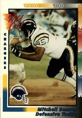 Mitchell Benson #400 Football Cards 1992 Wild Card