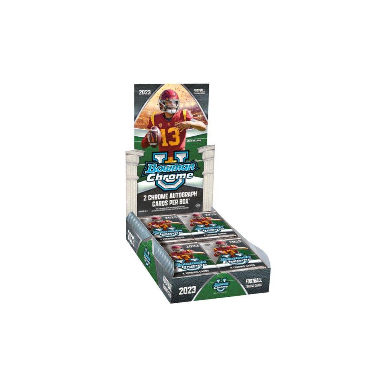 Hobby Box Football Cards 2023 Bowman Chrome University