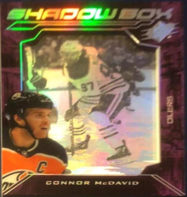 Connor McDavid #SB-33 Hockey Cards 2020 SPx Shadow Box