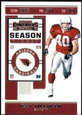 Pat Tillman #1 Football Cards 2019 Panini Contenders