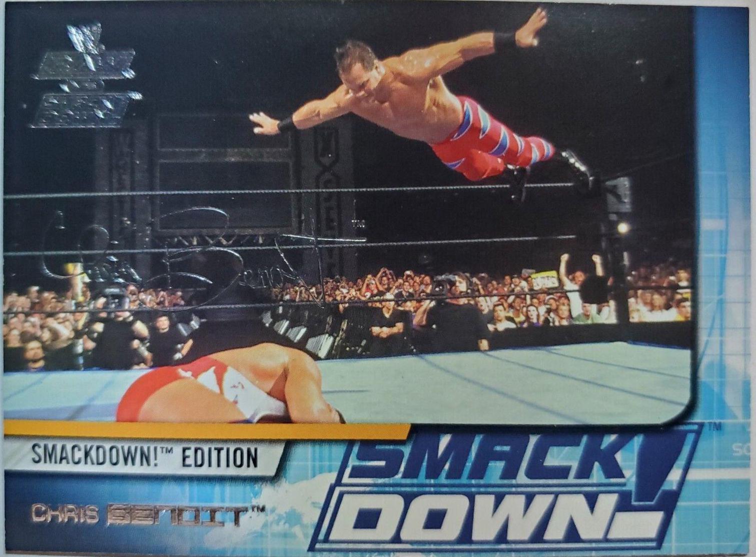 Chris Benoit #7 Wrestling Cards 2002 Fleer WWE Raw vs Smackdown
