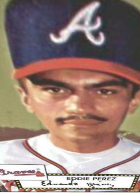 Eddie Perez #25 Baseball Cards 2001 Topps Heritage