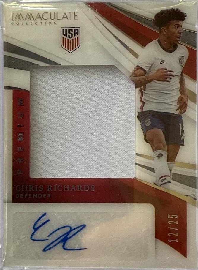 Chris Richards #PR-CRD 2021 Panini Immaculate Collection Premium Swatch Autograph Soccer