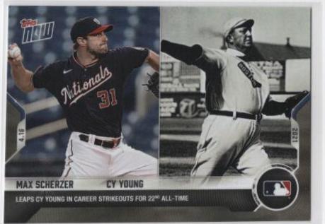 Max Scherzer, Cy Young #84 Baseball Cards 2021 Topps Now