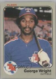 George Wright #583 Baseball Cards 1983 Fleer