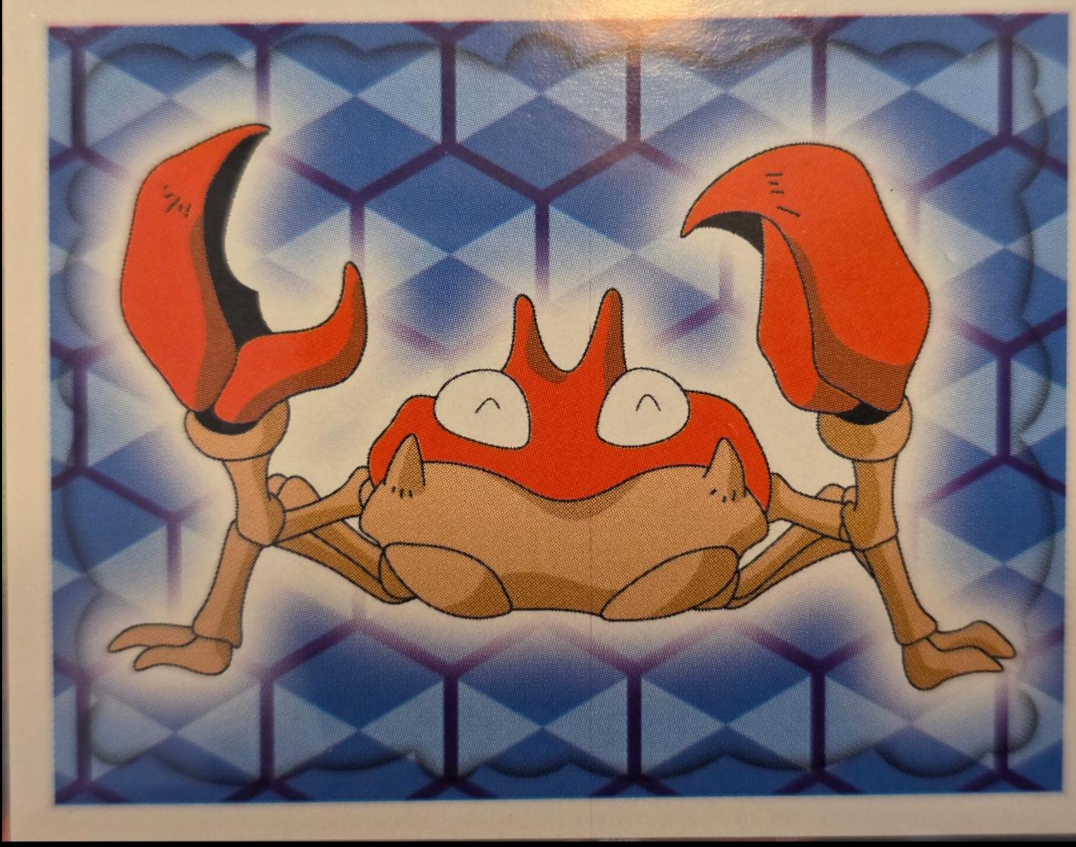Krabby #98 from Japanese 1999 Merlin Pokémon card set